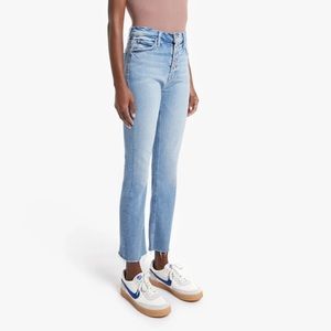 MOTHER Jean Pixie Dazzler Ankle Fray - size 26